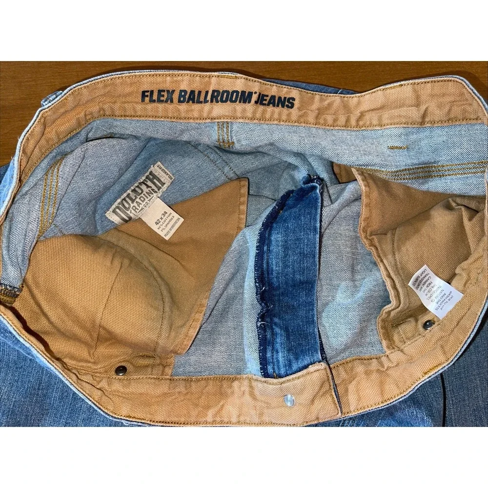 Duluth Flex Ballroom Relaxed Fit Jeans Men 42x34 Blue‎